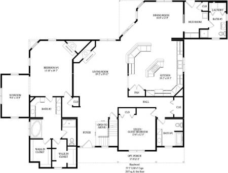 Hazelwood Modular Home Floor Plan First Floor